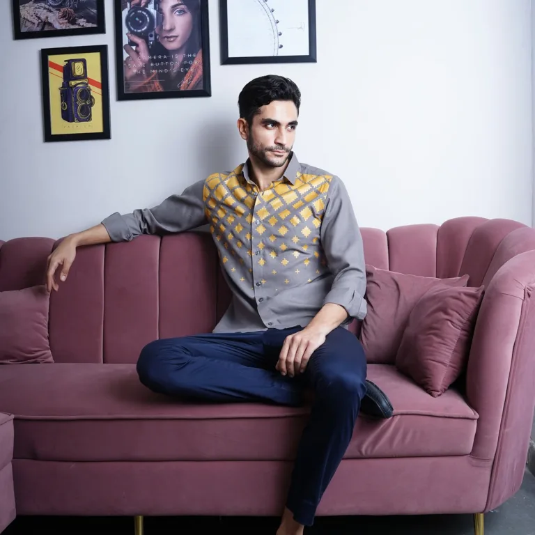 Abstract Placement printed shirt.