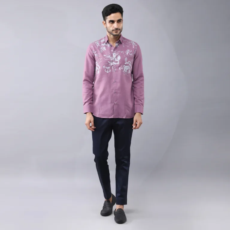 Floral Placement printed shirt.