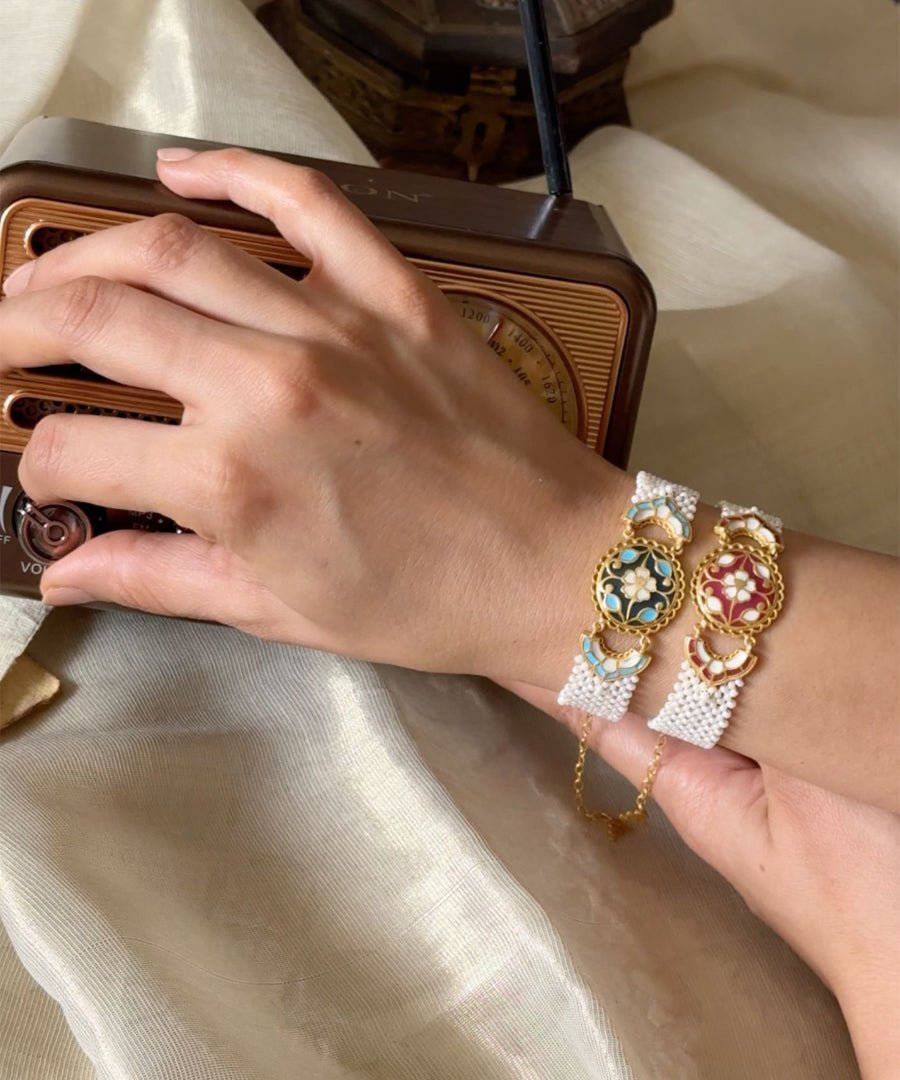 Feroza Meher Pearl Bracelet Pink