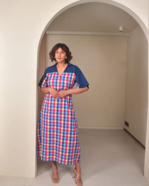 Bluecheckslongdress4