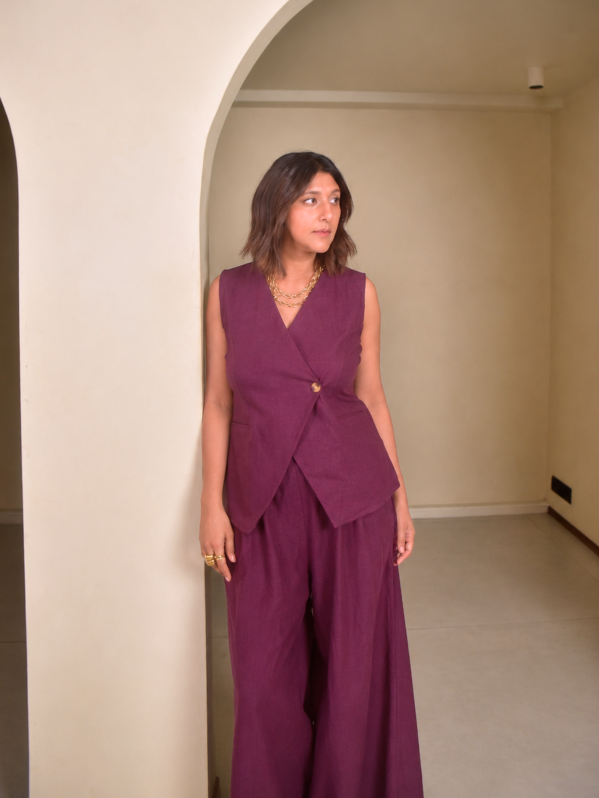 Clare Vest - Pants Set
