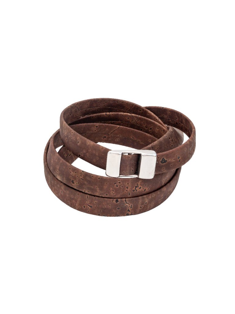 Cocoa Clasp Cork Wristband
