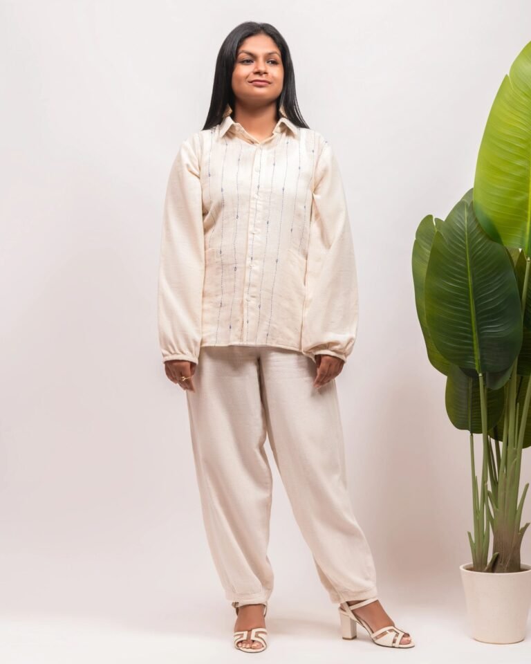 Eterna Off-White Rabari Shirt