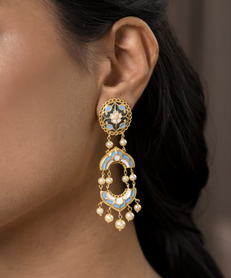Arshia Dangle Earrings Blue