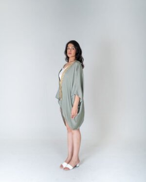 GreenBraidedShortCape 5