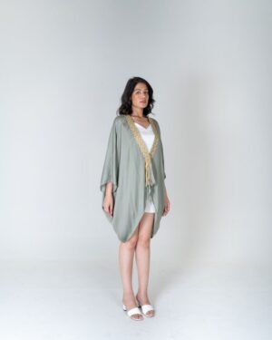 GreenBraidedShortCape 6