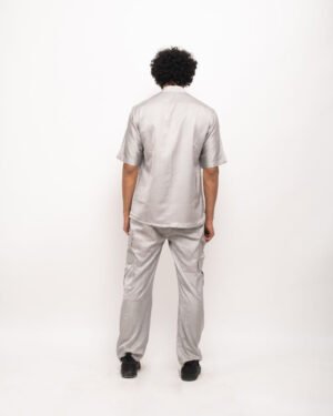 Grey Orange Pocket Co ord Set 3