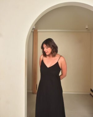 LunaStrappyDress Black2