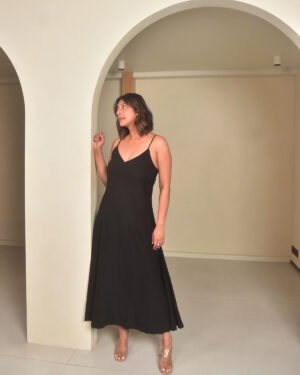 LunaStrappyDress Black3