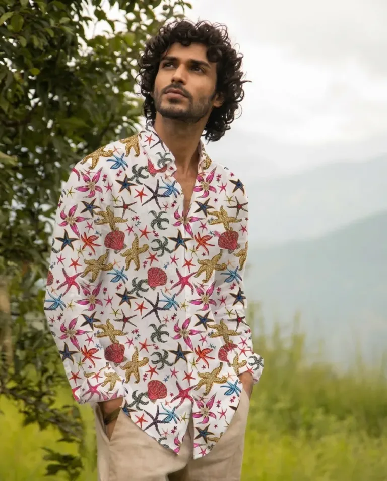 White Marine Resort Shirt