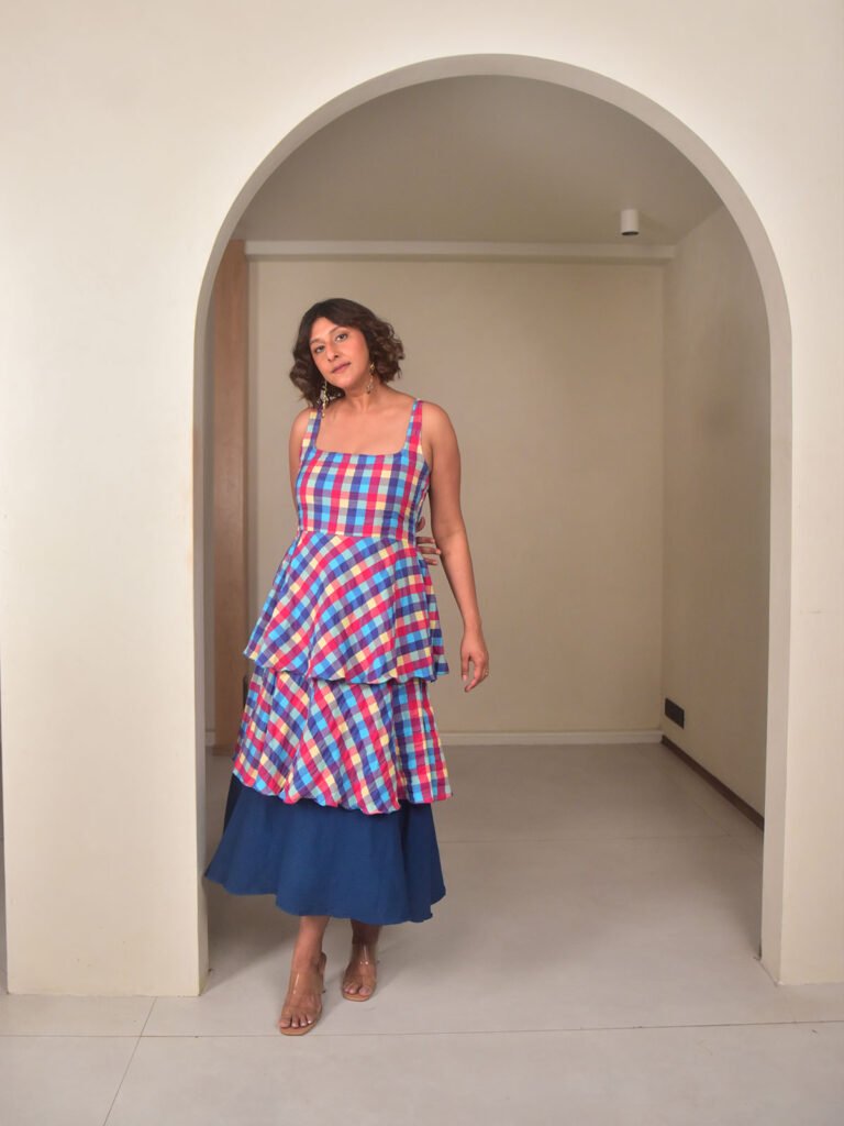 Rio Handloom Cotton Ruffled Dress