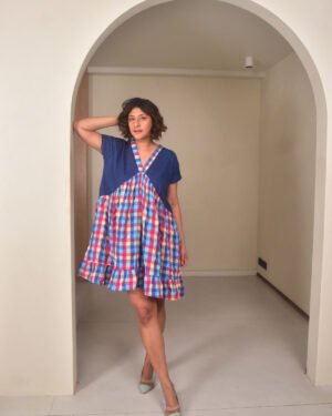 Multichecksshortdress3