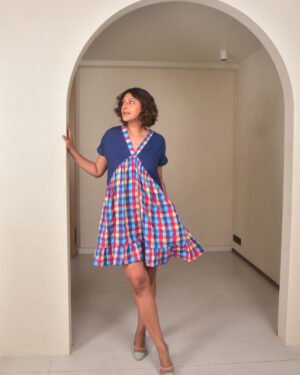 Multichecksshortdress4