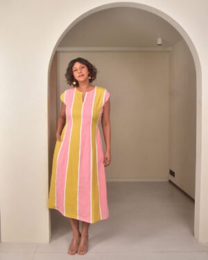 Pinkandyellowpanelleddress3