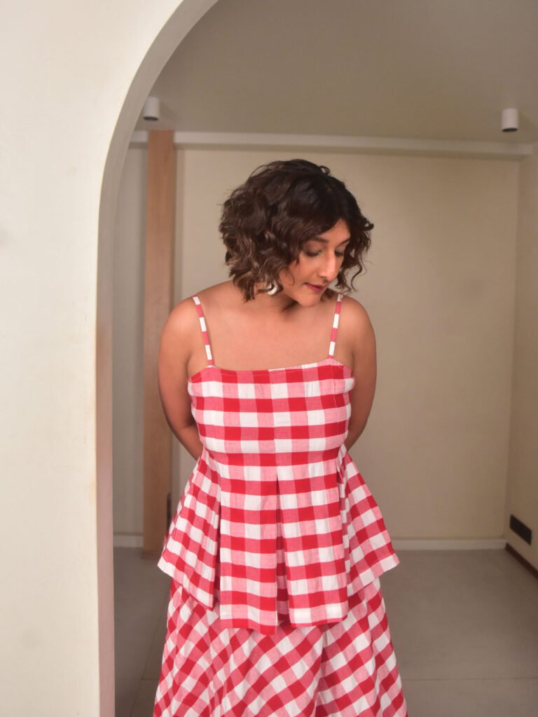 Cherry Strappy Top & Skirt Set