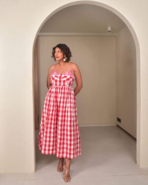 Redcheckstieupdress8