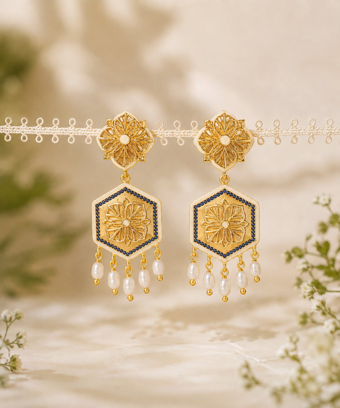 Magnolia Blue Zircon Small Earring