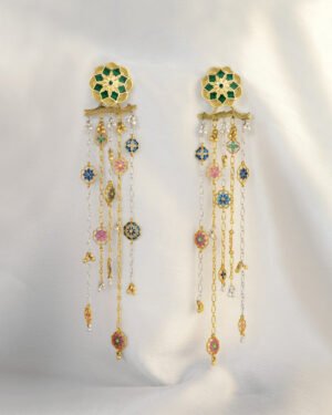 Silver Goldplated Long Chain Earring Small Gul 3 5ae3b566 0940 40ef 8083 1b8db191e4f7