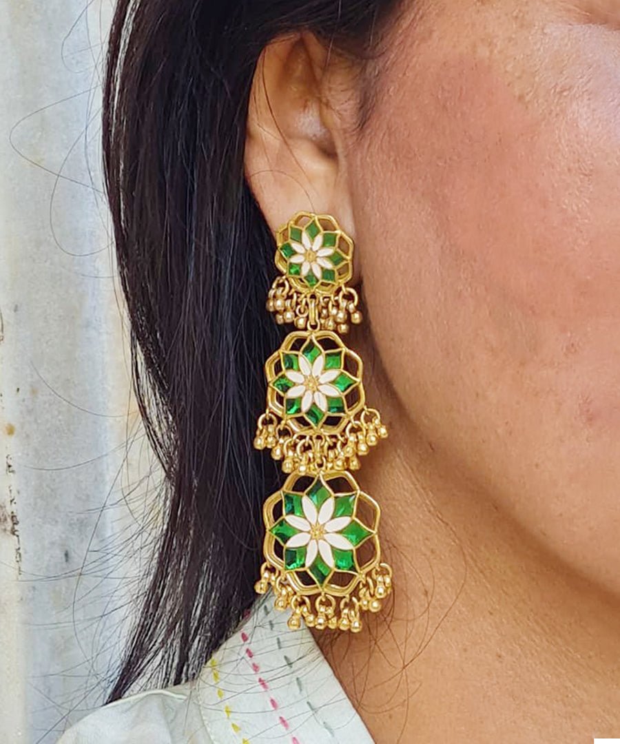 Shigoofa Ghungroo Earrings
