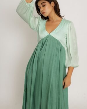 Teal TeaGreenMaxiDress 3