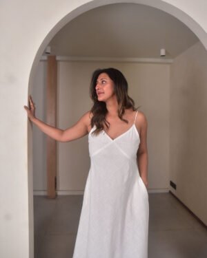 WhiteSlubLongDress2