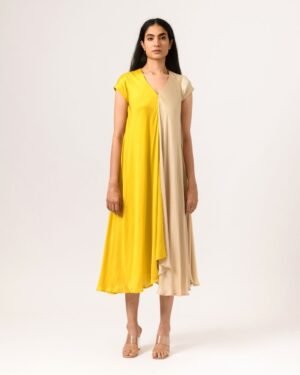 Yellow EcruCapDress 2
