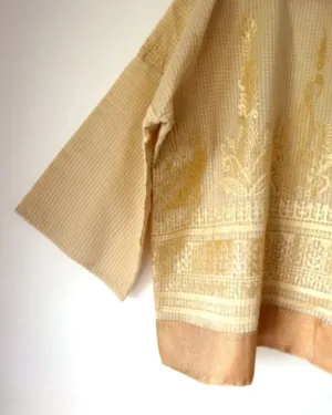 Yoru Cream Gold Kimono