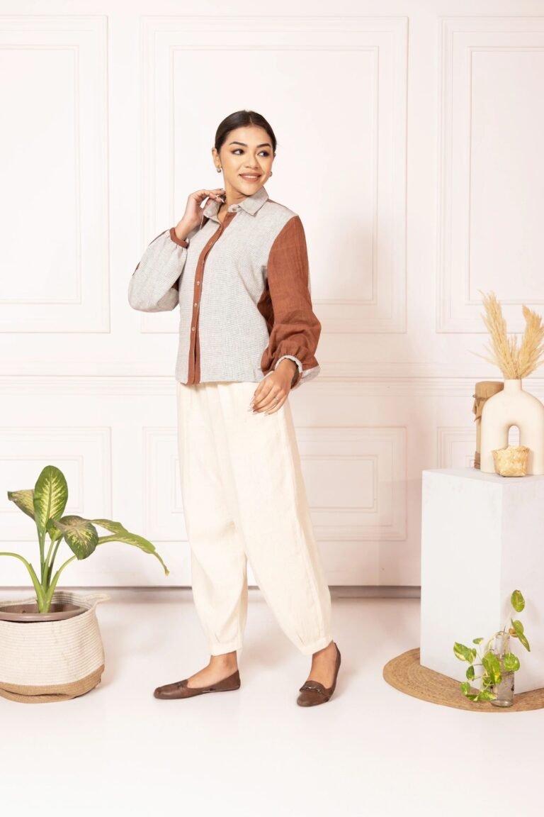 Handloom Bermuda Pants