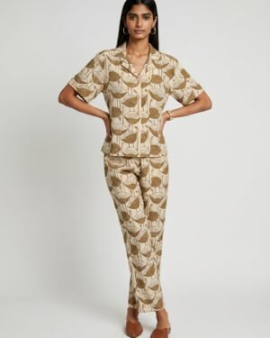 10 May Beige Cotton Co ord set 1