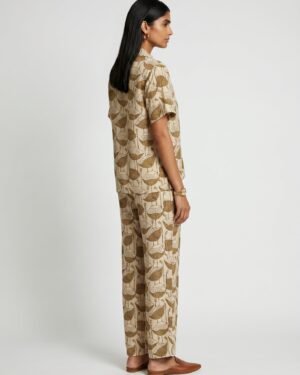 10 May Beige Cotton Co ord set 2