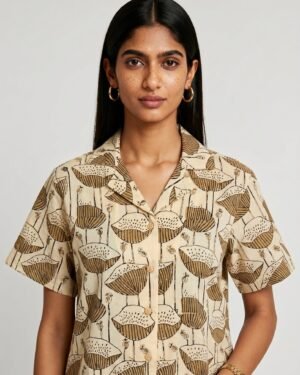10 May Beige Cotton Co ord set 3