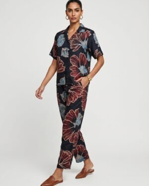 11 May Black Modal Floral Co ord set 3