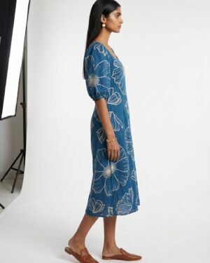 18 Ava Blue Cotton Dress 1