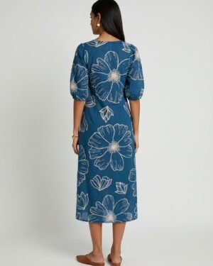 18 Ava Blue Cotton Dress 4