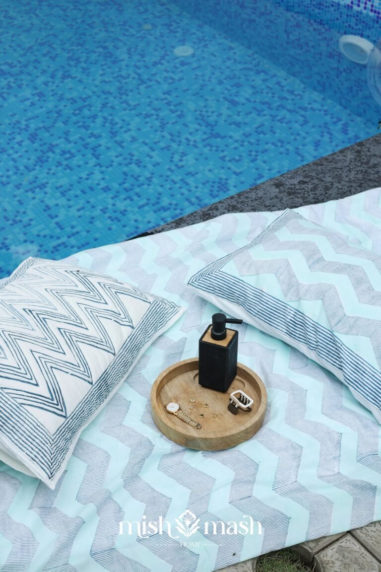 Wavy Baby Block Printed Bedsheet