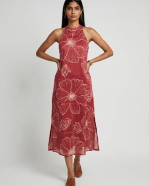 23 Rue Red Modal Dress 3