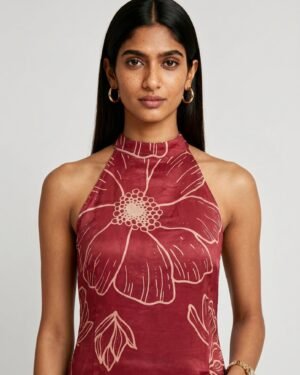 23 Rue Red Modal Dress 4