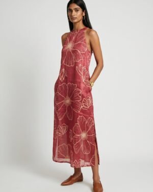 23 Rue Red Modal Dress 5
