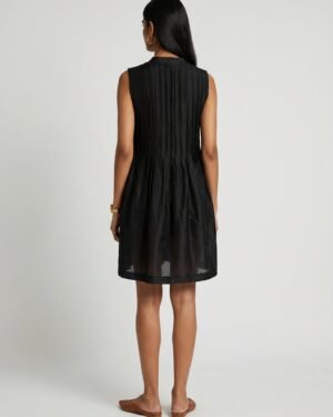 25 Ivy Chanderi Black Dress 1
