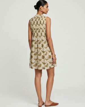 28 Ivy Beige Poppy Cotton Dress 1