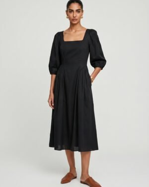 31 Zoe Black Chanderi Dress 3