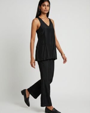 3 Dua Black Chanderi co ord set 1
