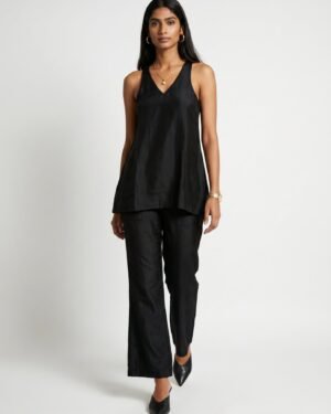 3 Dua Black Chanderi co ord set 2