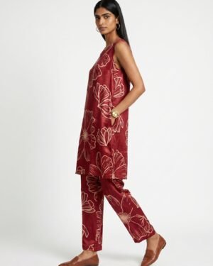 4 Ana Red Modal Kurta set 5