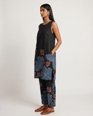 5 Ana Black Chanderi Kurta set 2