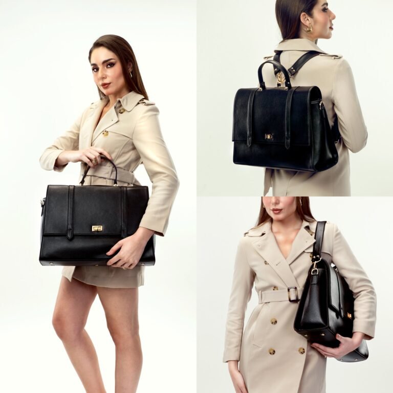 Charcoal Chic Convertible Bag