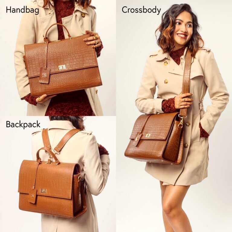 Mocha Elegance Compact Work Bag