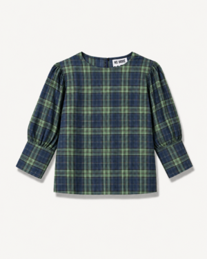 Iwona blous egreen check