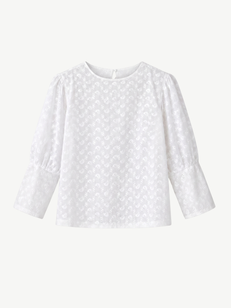 White Broderie Iwona Blouse