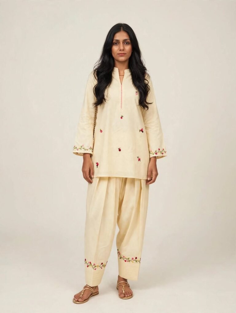 Butter Yellow Farshi Salwar